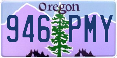 OR license plate 946PMY