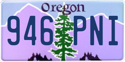 OR license plate 946PNI
