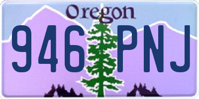 OR license plate 946PNJ