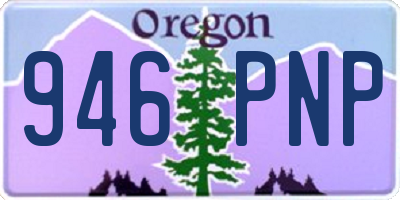 OR license plate 946PNP