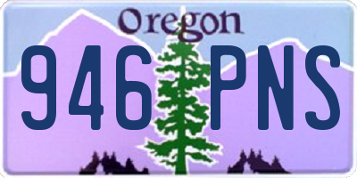 OR license plate 946PNS