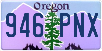OR license plate 946PNX