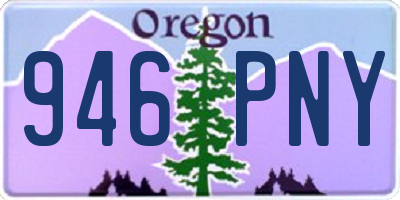 OR license plate 946PNY