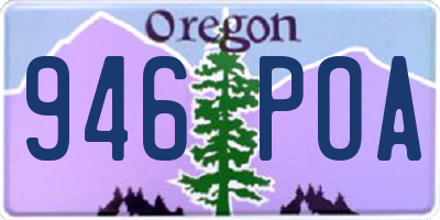 OR license plate 946POA