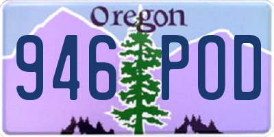 OR license plate 946POD