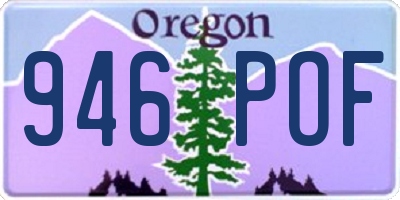 OR license plate 946POF