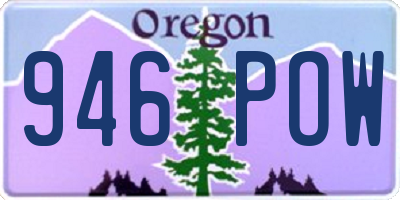 OR license plate 946POW
