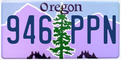 OR license plate 946PPN