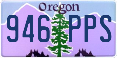 OR license plate 946PPS