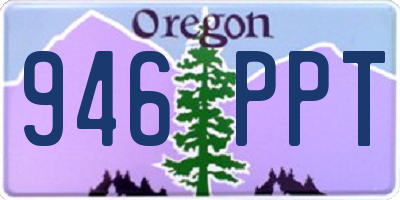 OR license plate 946PPT