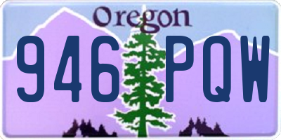 OR license plate 946PQW