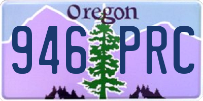 OR license plate 946PRC