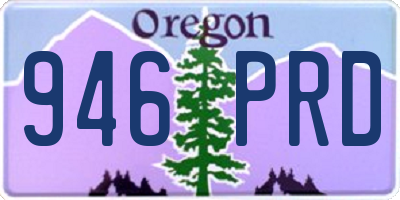OR license plate 946PRD