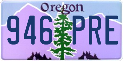 OR license plate 946PRE