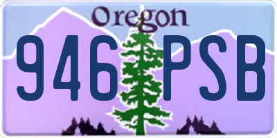 OR license plate 946PSB