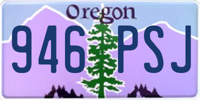 OR license plate 946PSJ