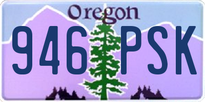 OR license plate 946PSK