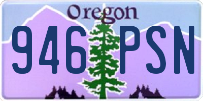 OR license plate 946PSN