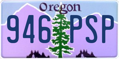 OR license plate 946PSP