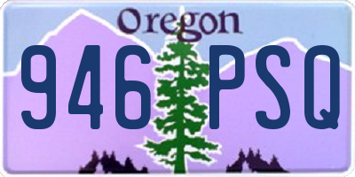 OR license plate 946PSQ