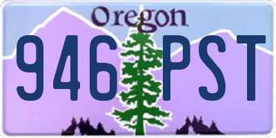 OR license plate 946PST