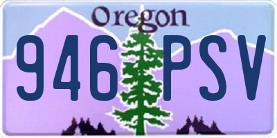 OR license plate 946PSV