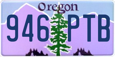 OR license plate 946PTB