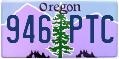 OR license plate 946PTC