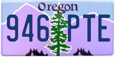 OR license plate 946PTE