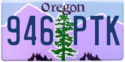 OR license plate 946PTK