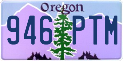OR license plate 946PTM