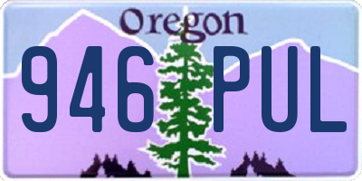 OR license plate 946PUL