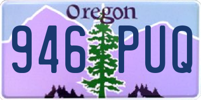 OR license plate 946PUQ