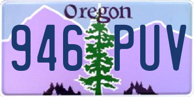 OR license plate 946PUV