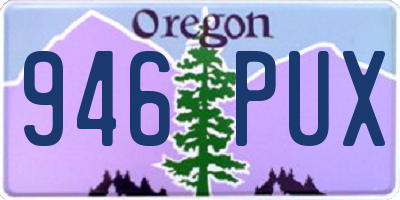 OR license plate 946PUX