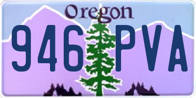 OR license plate 946PVA