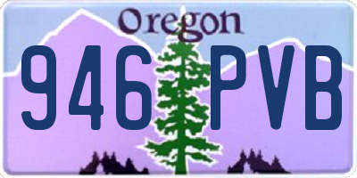OR license plate 946PVB