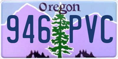 OR license plate 946PVC