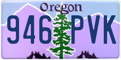 OR license plate 946PVK