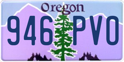 OR license plate 946PVO