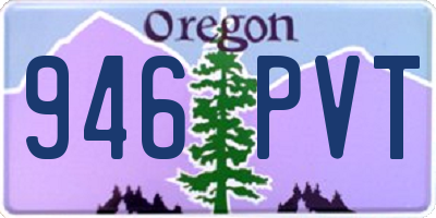 OR license plate 946PVT