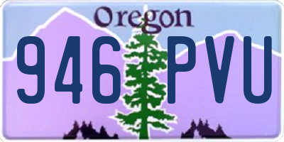 OR license plate 946PVU