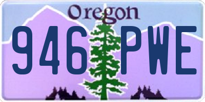 OR license plate 946PWE