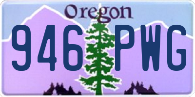 OR license plate 946PWG