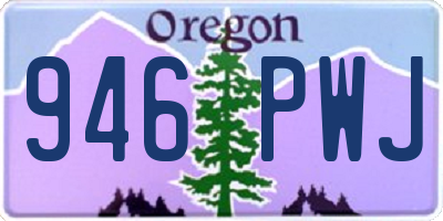 OR license plate 946PWJ
