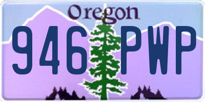 OR license plate 946PWP
