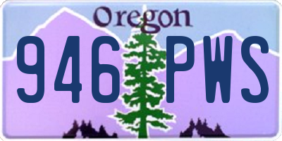 OR license plate 946PWS
