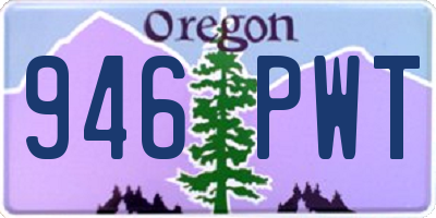OR license plate 946PWT
