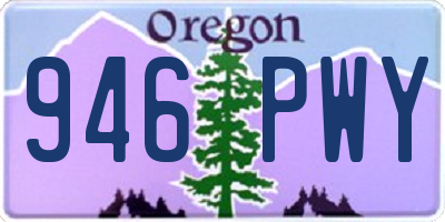OR license plate 946PWY