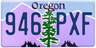 OR license plate 946PXF